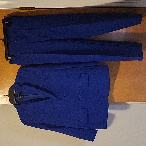 Boys Royal Blue 2-Piece Suit - Picture 1 of 5